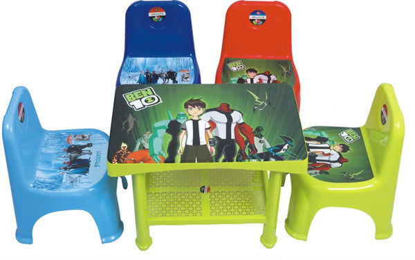 Kids Plastic Table Chairs Set Hommold