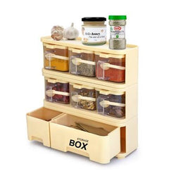 Pretty Neat storage box spice rack  6 in 1