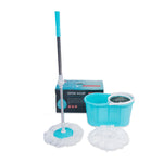 Spin mop with steel mover inside