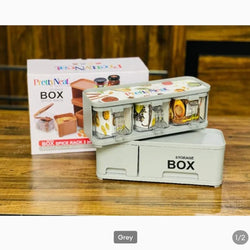 Pretty neat storage box spice rack 3in1