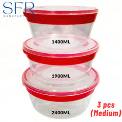 Ringo bowl set 3pcs medium 1400ml,1900ml,2400ml)