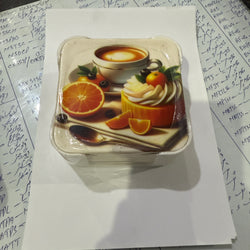 White Melamine Coasters with Beautiful Design Printed
