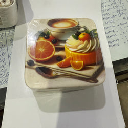 White Melamine Coasters with Beautiful Design Printed
