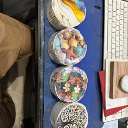 Pack of 6 – White Melamine Coasters