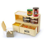 Pretty neat storage box spice rack 3in1