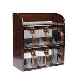Fine wood Kitchen Spice Rack 6 pieces