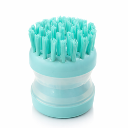 manual soap-dispensing scrub brush