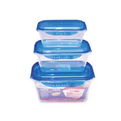 Lock n save 3 pcs bowl set