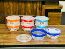 Lavenna ringo food container Large 3 pcs set (1900ml,2400,3400ml)