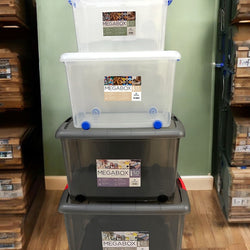 Mega Multipurpose Rolling Blue Storage Box premium collection with Lid white colour