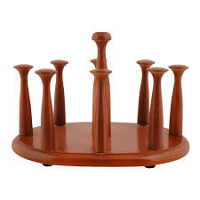 Wooden Glass Rack Stand