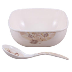 Set of 2 - Fuoco Melamine Large Serving Bowl & Serving Spoon - Hommold