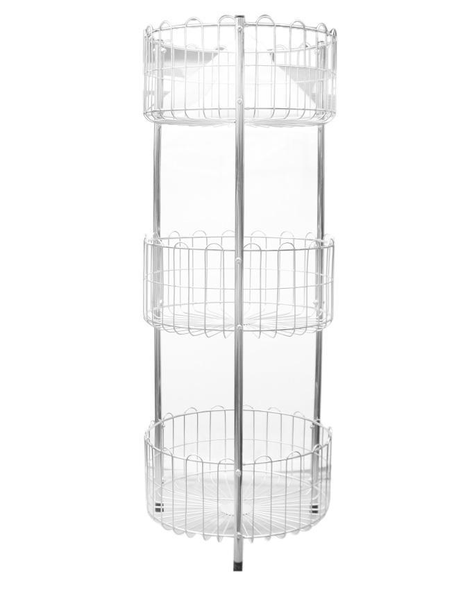 Stainless Steel 3 Tiered Round Kitchen Rack - Hommold