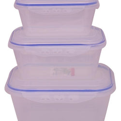 Lock n Save Food Storage Containers - 3 Pcs Set - Hommold