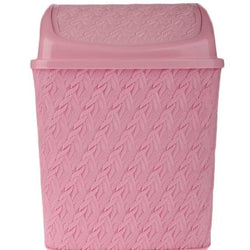 Grace Elegant Dustbin Trash Can with Swing Lid in Knitting Design - Hommold