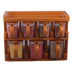 Master Chef 2-Tier Spice Rack With 7 Spice Jars - Hommold