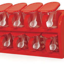 Hommold 2-Tier Spice Rack With 8 Spice Jars - Hommold