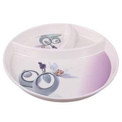 Round Shaped White Colored Melamine Tray for Serving