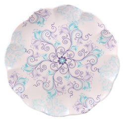 Set of 6 - Aquaflore Melamine Deep Dinner Plates - Hommold