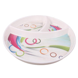 White Plastic Tray with three Partition