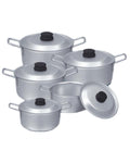 Set Of 5 - Aluminium Wire Handle Pots - Hommold