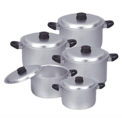 Set Of 5 - Bakelite Handle Stock Pots - Hommold