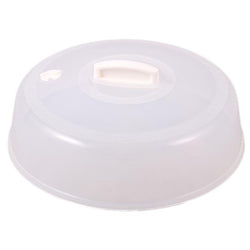 Plastic Microwave Plate Lid Cover With Steam Vent 24.5 Cm - Hommold