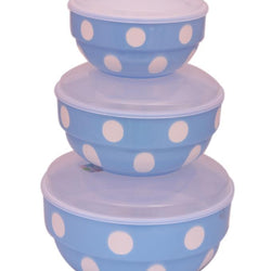 Homecare Polka Bowl Set - 3 Pcs - Hommold