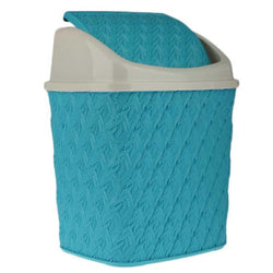 Grace Elegant Dustbin Trash Can with Swing Lid in Knitting Design - Hommold