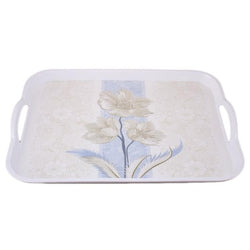 Orchid Melamine Rectangular Serving Tray With Handles - Hommold