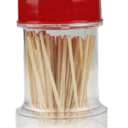 Pack of 2 - Dreamland Clear Plastic Toothpick Holders With Toothpicks - Hommold