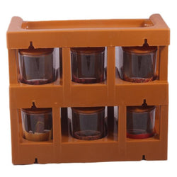 Master Chef 2-Tier Spice Rack With 6 Spice Jars - Hommold