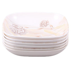 Set of 6 - Fuoco Melamine Deep Dinner Plates - Hommold