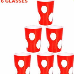 Pack of 6 - Plastic Glass