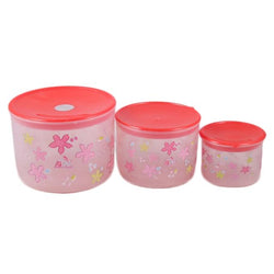 Clear Air Tight Food Storage Container With Lid - 3 Pcs Set - Hommold