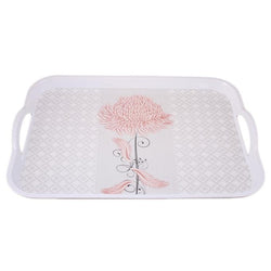 Touch Melamine Rectangular Serving Tray With Handles - Hommold
