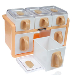 Cooking Joy 2-Tier Spice Rack With 6 Spice Jars - Hommold