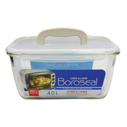 Lock & Lock Oven Glass Rectangular Food Keeper 2.9 Litres - Hommold