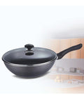Non-Stick Super Wok with Glass Lid - 30 cm - Hommold