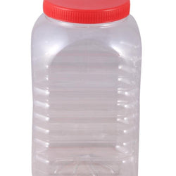 Pack of 6 - Spice Jars & Storage Containers - Red - Hommold