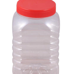 Pack of 8 - Spice Jars & Storage Containers - Red - Hommold