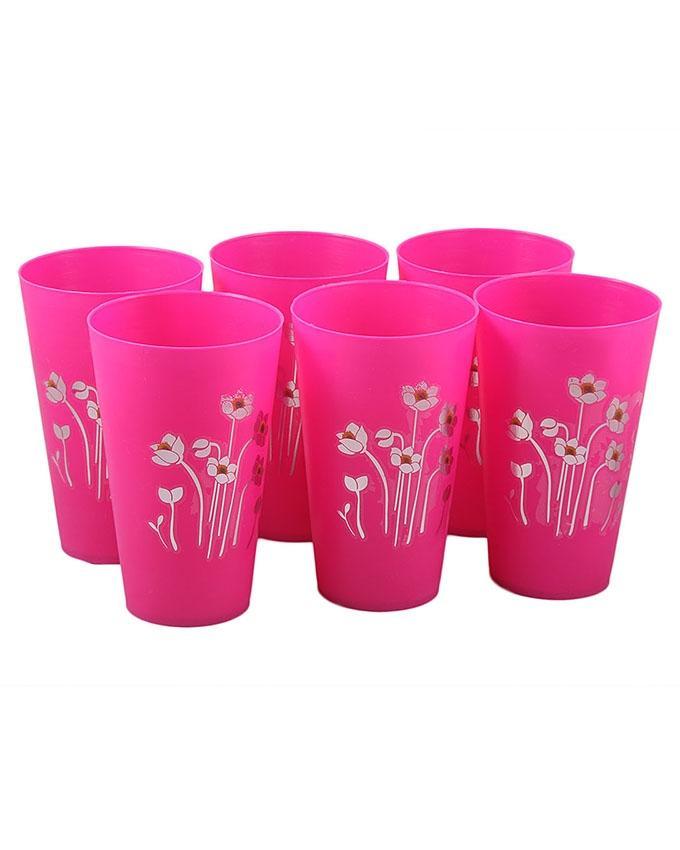 Pack of Six Plastic Picnic Glasses Hommold