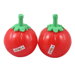 Pack of Two - 300 ml Capsicum Red Squeeze Ketchup, Condiment & Sauce Bottles Dispenser - Yellow & White Caps - Hommold