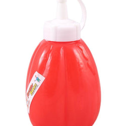 Pack of Two - Red Round Squeeze Ketchup Bottles - 350 ml - Hommold