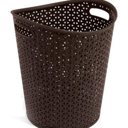 Rattan Plastic Waste Paper Bin - Hommold