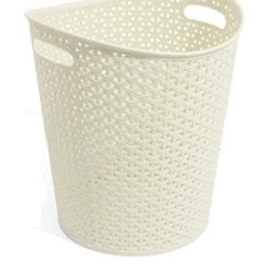 Rattan Plastic Waste Paper Bin - Hommold
