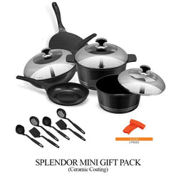 Set Of 16 - Splendor Cookware With Dome Shaped Lids - Hommold