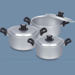 Set Of 3 - Bakelite Handle Pots - Hommold