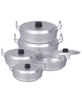 Set Of 5 - Chrome Wire Handle Pots - Hommold