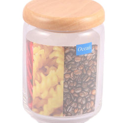 Set of 6 - Ocean Pop Jars With Wood Lid - Hommold